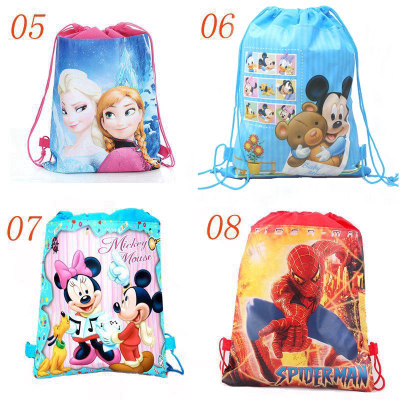 1 Túi Dây Rút In Hình Nhân Vật Phim Hoạt Hình Frozen, Chuột Mickey, Minnie