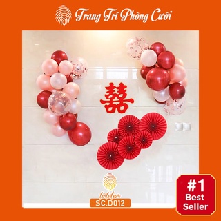 Set bóng trang trí phòng cưới SC.D012 - Tặng đầy đủ phụ kiện trang trí phòng cưới
