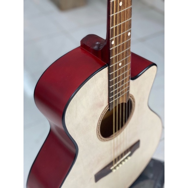 Đàn Guitar Acoustic AC-15 Có Ty Chỉnh Cần 2 Chiều Tặng Kèm 15 Món Phụ Kiện Bảo Hành 5 Năm