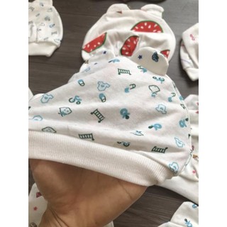 [ Xả kho - Freeship] Mũ sơ sinh cotton tai gấu