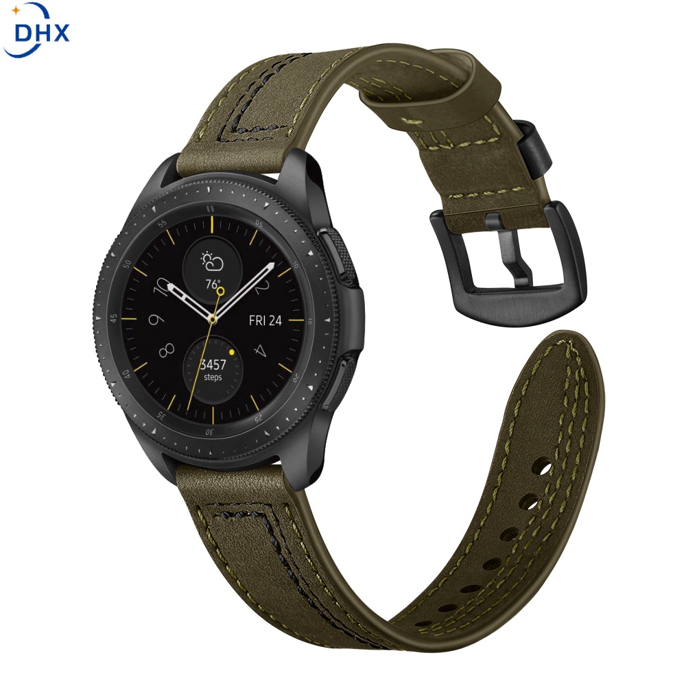 Dây đeo bằng da 20mm 4 40mm 44 mm chất lượng cao cho đồng hồ Samsung Galaxy Watch 4 Classic 42mm 46mm