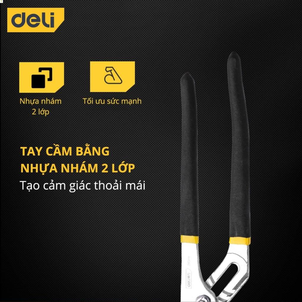 Kìm Mỏ Quạ Deli 10 Inch Cao Cấp - Giúp Giữ, Kẹp, Cắt Vật Dụng, Dành Cho Thợ Điện Nước Chuyên Nghiệp - DL2610 .