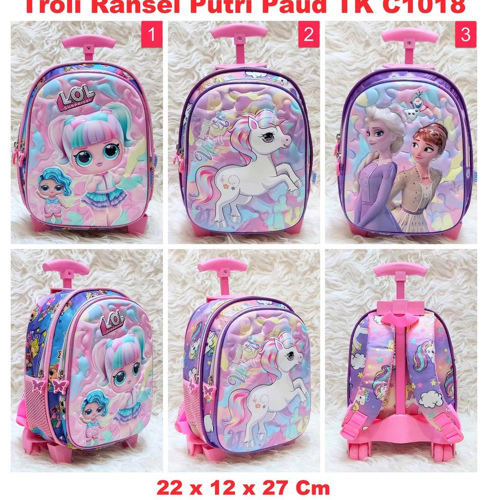 Hàng Hiệu GressBa Lô Kéo Nhân Vật Elsa Và Ana Trong Phim Frozen Cho Bé Mẫu Giáo