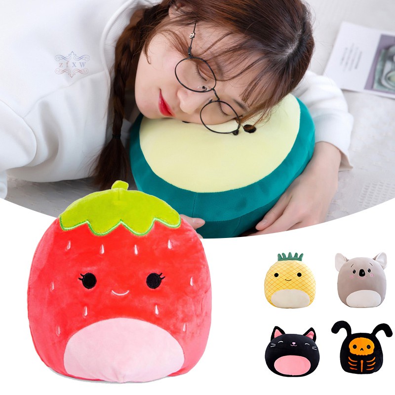 ZF Fruit Animal Cartoon Pillow Doll Plush Cotton Filled Kids Endearing Gifts for Having Nap Driving @VN