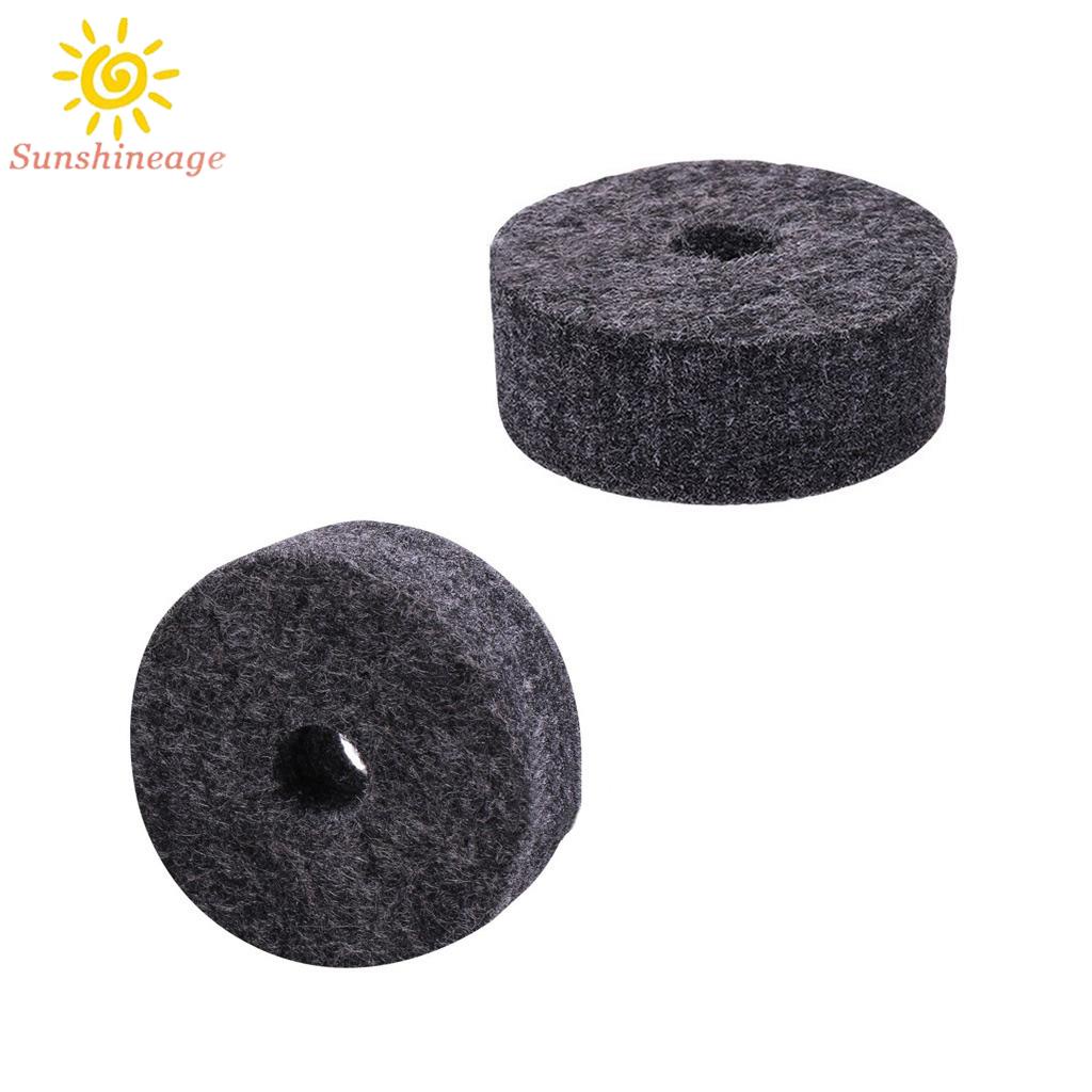 SUNAGE- ~Shelf drum kit 4cm Felt Washer Butterfly Nuts Cymbal Sleeves Gray Parts【SUNAGE-HOT Fashion】