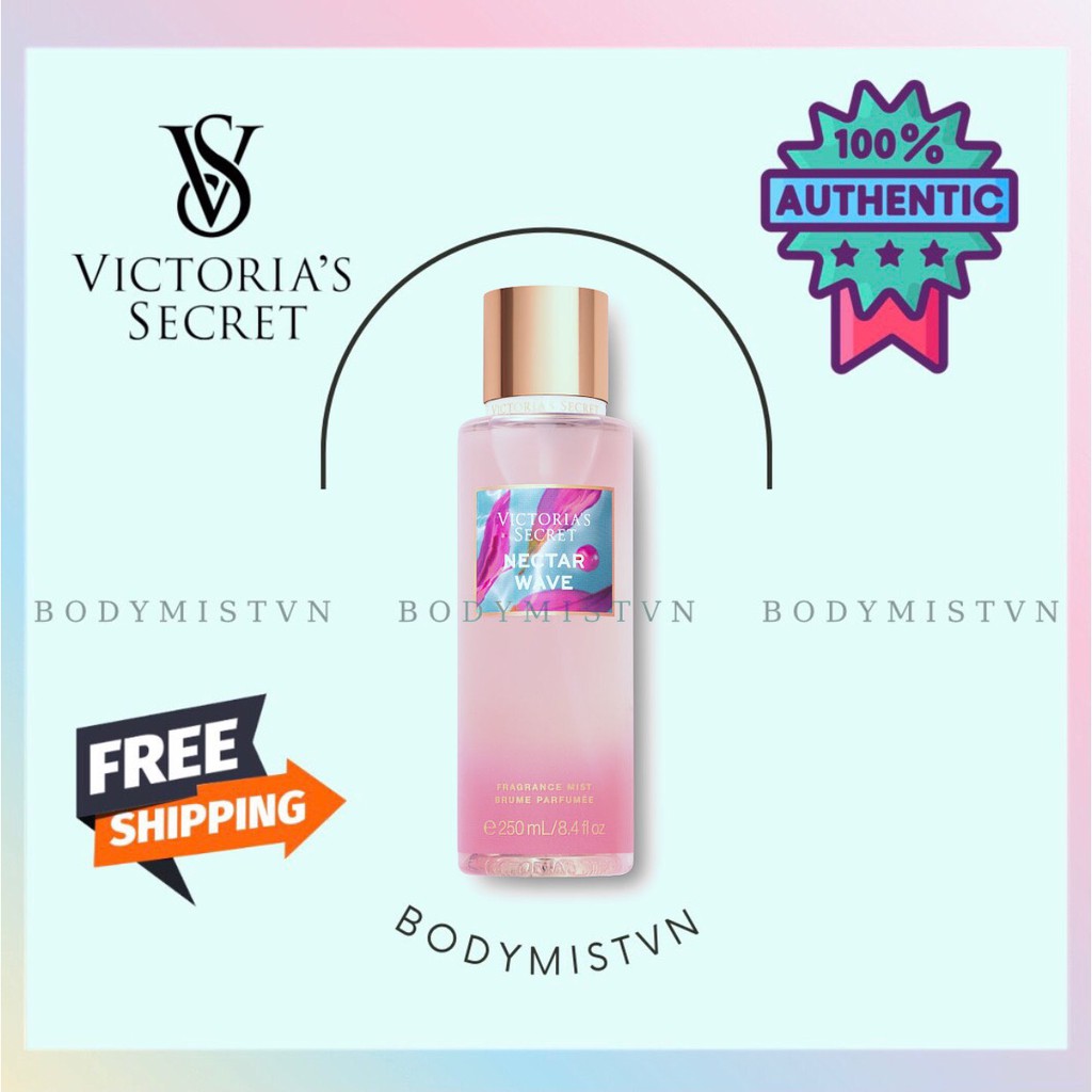 🤎 𝐁𝐨𝐝𝐲𝐦𝐢𝐬𝐭𝐯𝐧 - Xịt thơm toàn thân Victoria’s Secret mùi Nectar Wave 🤎