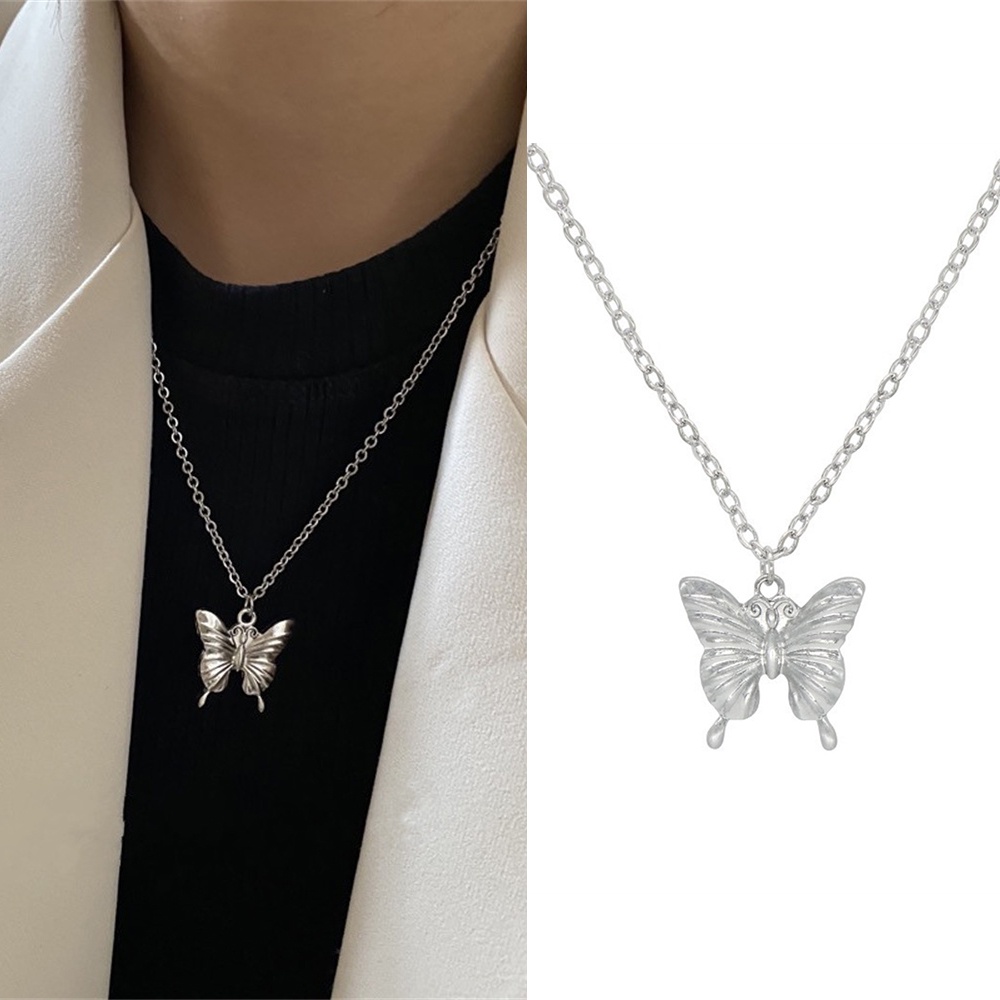 Vòng cổ mặt hình bươm bướm phong cách Hàn Quốc