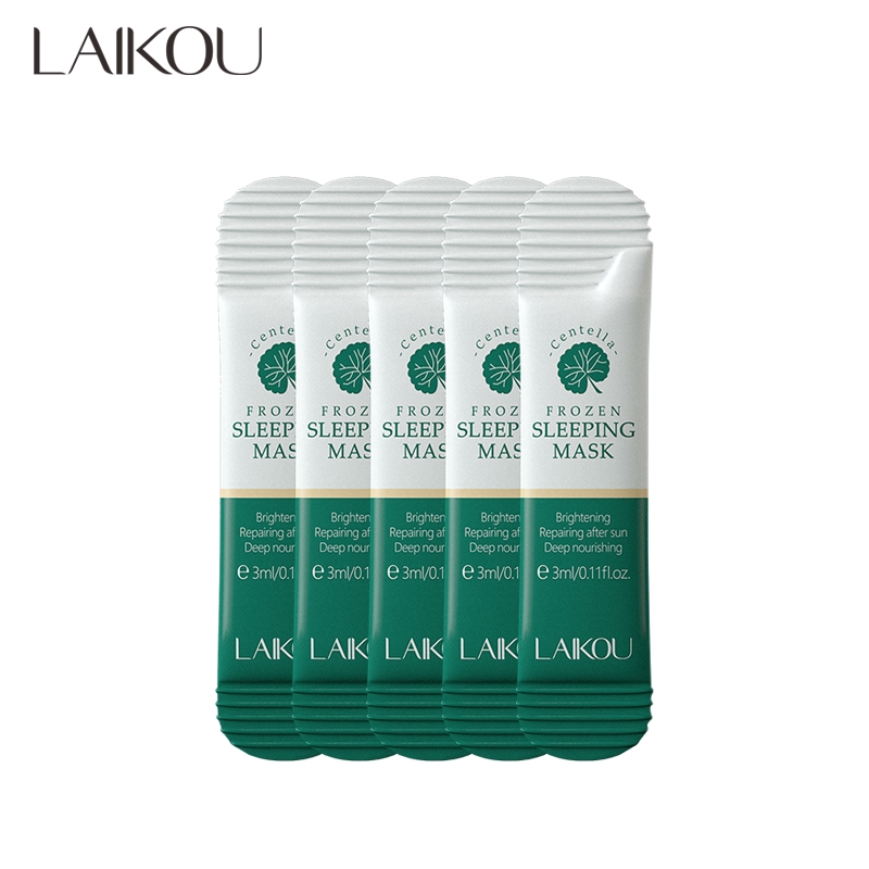 Set 5 gói mặt nạ ngủ LAIKOU chiết xuất rau má mát lạnh 3ml