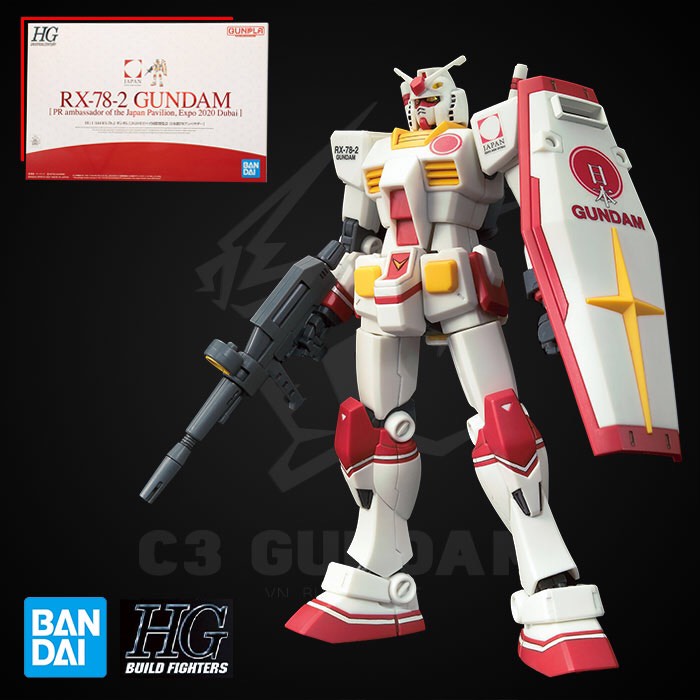 [P-Bandai] HG 1/144 RX-78-2 GUNDAM (PR AMBASSADOR OF THE JAPAN PAVILION, EXPO 2020 DUBAI) MÔ HÌNH LẮP RÁP GUNPLA NHẬT