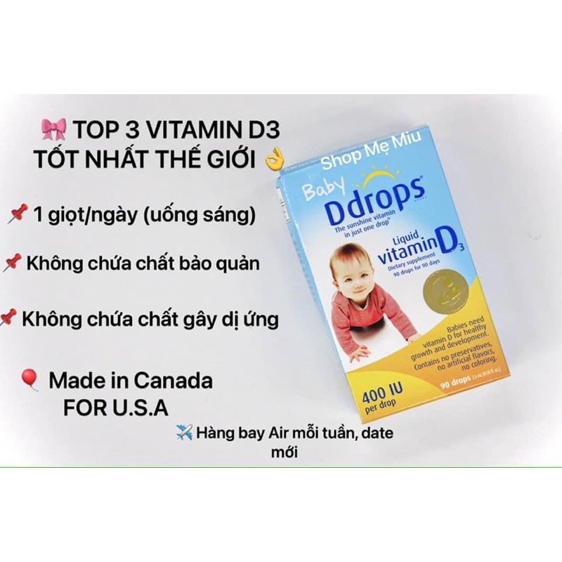 D3 drop cho bé