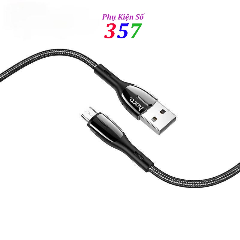 Cáp sạc nhanh Hoco U89 cho Android IOS Dây Dù 1.2M - BH 1 Năm Chính Hãng
