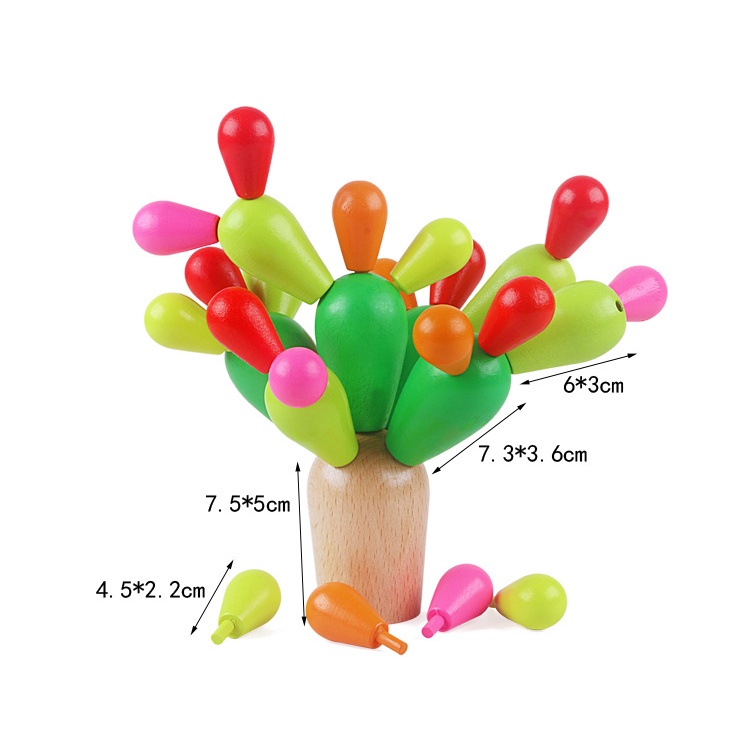 Bộ Lắp Ghép Cây Xương Rồng Bằng Gỗ 28 Chi Tiết Loại Xịn