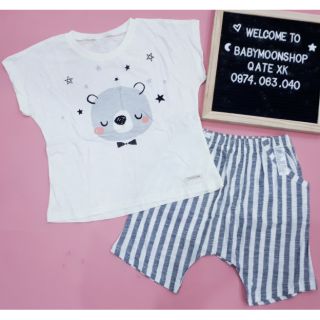 Bộ bé gái cotton giấy xuất Hàn xịn