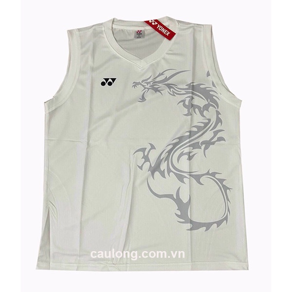 Áo Cầu Lông Nam Sát Nách Yonex 7697A Màu Trắng
