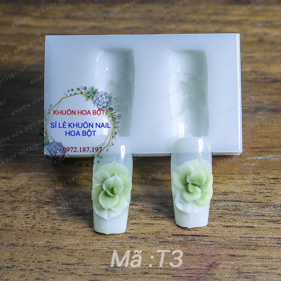 Khuôn hoa tay, Khuôn hoa nail