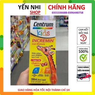 Siro Centrum Kids incremin iron mixture 200ml - mẫu mới