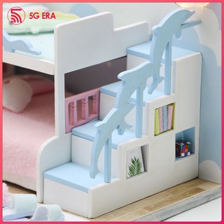 Nhà búp bê bằng gỗ DIY Đèn LED thu nhỏ Đồ nội thất Trang trí búp bê Đồ chơi nhà búp bê sáng tạo