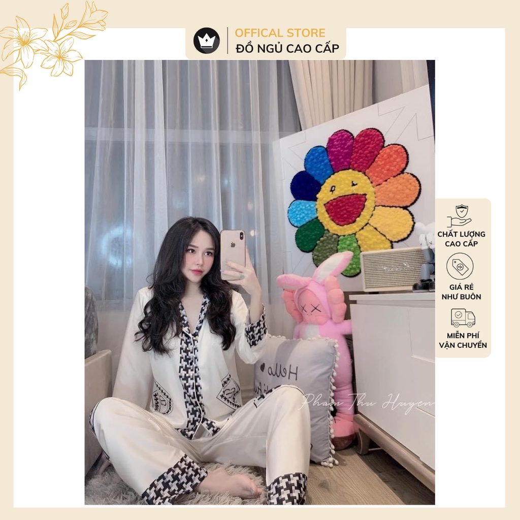 Bộ lụa Latin sang chảnh Cao Cấp-Họa tiết đơn giản chất vải mát lịm