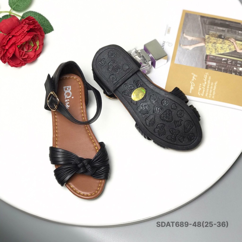 Sandal bé gái BQ 25-36 ❤️FREESHIP❤️ Sandal bé gái quai đan bít gót SDAT689-48