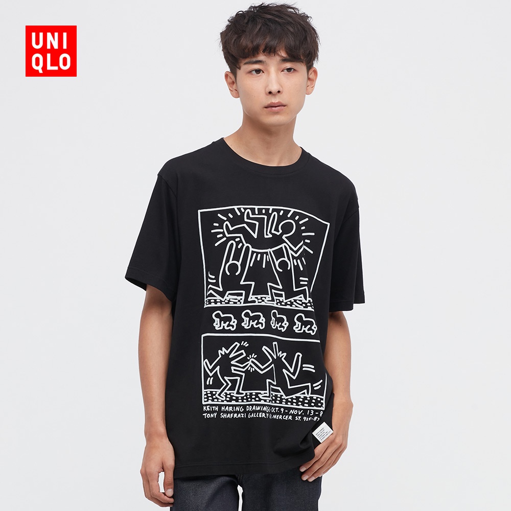 Áo Thun Tay Ngắn In Chữ Keith Haring Cho Nam Nữ 446367