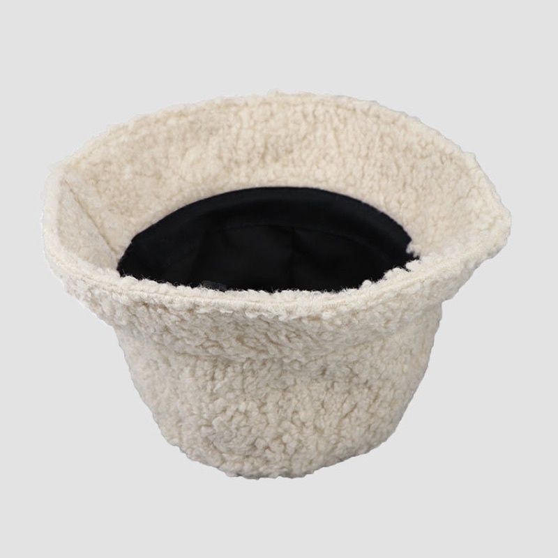Nón bucket lông cừu xù xinh xắn Tiktok ulzzang cá tính
