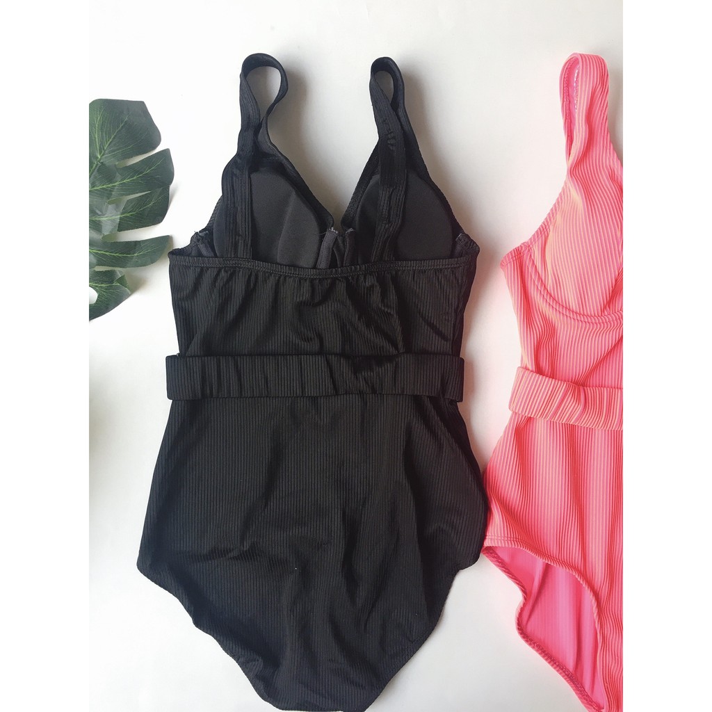 Bikini, Đồ Bơi Đi Biển Một Mảnh Thân Liền Khoen Gỗ Vuông Secxy ODERI LT-022