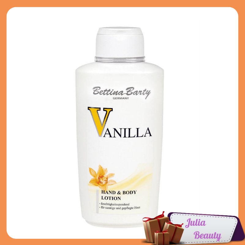 Sữa Dưỡng Thể / 𝘍𝘳𝘦𝘦𝘴𝘩𝘪𝘱 / Dưỡng Thể Vanilla Hand And Body Lotion Của Bettina Barty 500 ML - Julia Beauty - Sp36
