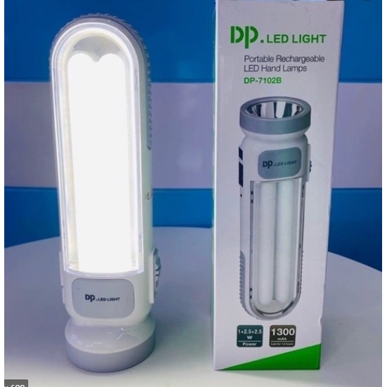 Đèn Pin LED Có Sạc Lưu Điện 2 trong 1 Siêu Sáng DP-7102B / DP Led Light