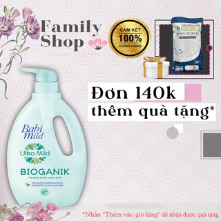 [Hàng Chính Hãng] 1 Sữa Tắm Babi Mild Bioganik 850ml Tặng Kèm Xà Phồng Hoa Lài