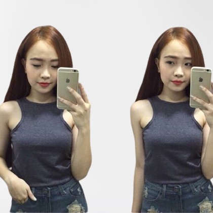 [Mã FATREND09 giảm đến 30000 đơn 99000] Áo ba lỗ trơn croptop vải tăm borip nhiều màu dáng ôm body Shynstores