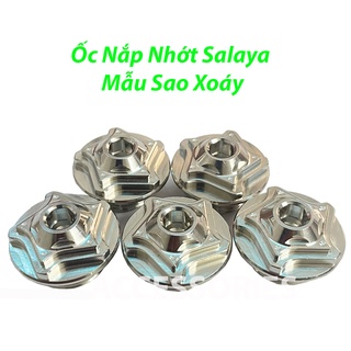 Nắp Nhớt Salaya Mẫu Xoáy Sao Gắn Được Cho Các Dòng Xe Yamaha/Honda/Suzuki PKPH