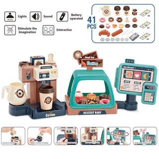 Set 41 Món Đồ Chơi Máy Pha Cà Phê 3 Trong 1 Cho Bé