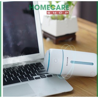 Máy Xông Tinh Dầu Có Pin Tích Điện, Phun Sương Tạo ẩm, Dung Tích 350ML, Led 7 Màu