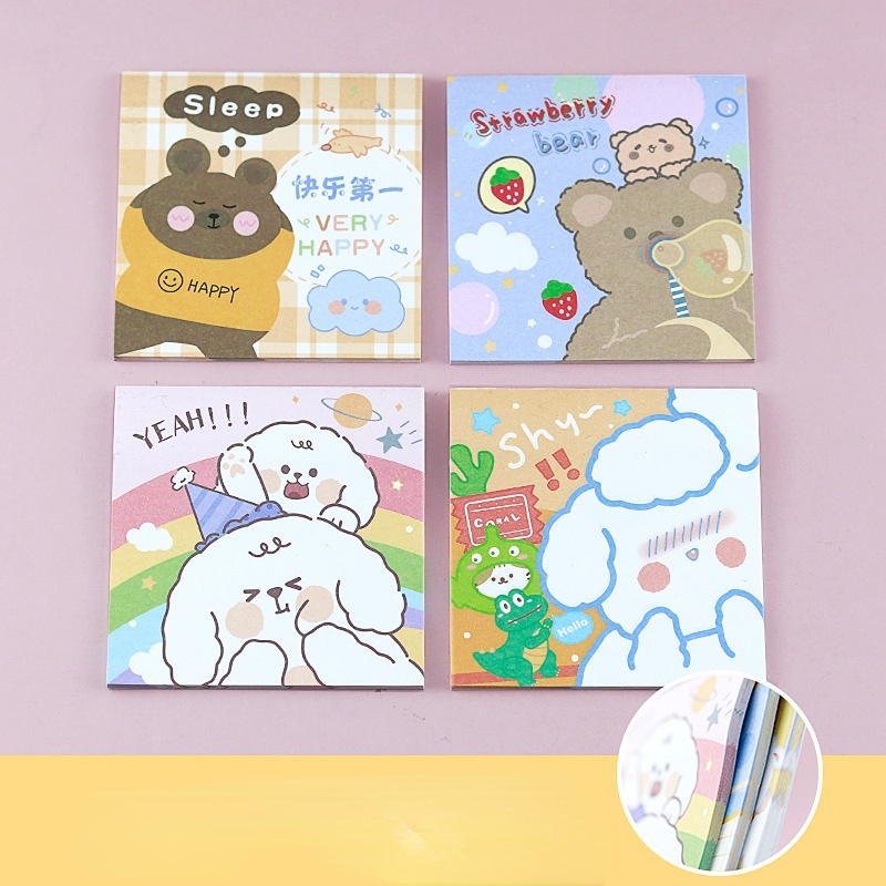 Giấy Ghi Chú Dán Ghi Chú Họa Tiết Hoạt Hình Xinh Xắn