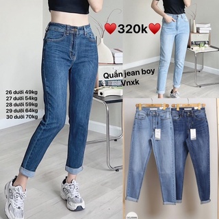 ♥️gqj0006♥️quần jean boy trơn vnxk♥️thời trang elisa♥️