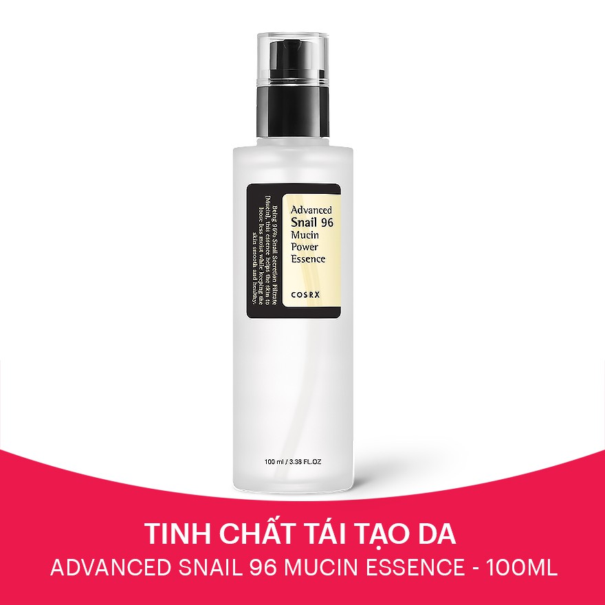 Tinh Chất Dưỡng Ẩm, Tái Tạo Và Phục Hồi Da Ốc Sên COSRX Advanced Snail 96 Mucin Power Essence 100ml