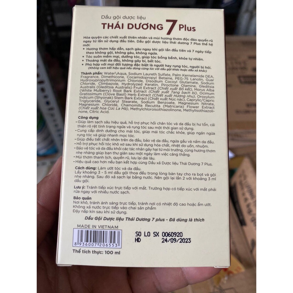 (Sample)Dầu Gội 7 Plus Thái Dương ( 100ml ) tặng kem đánh răng | BigBuy360 - bigbuy360.vn