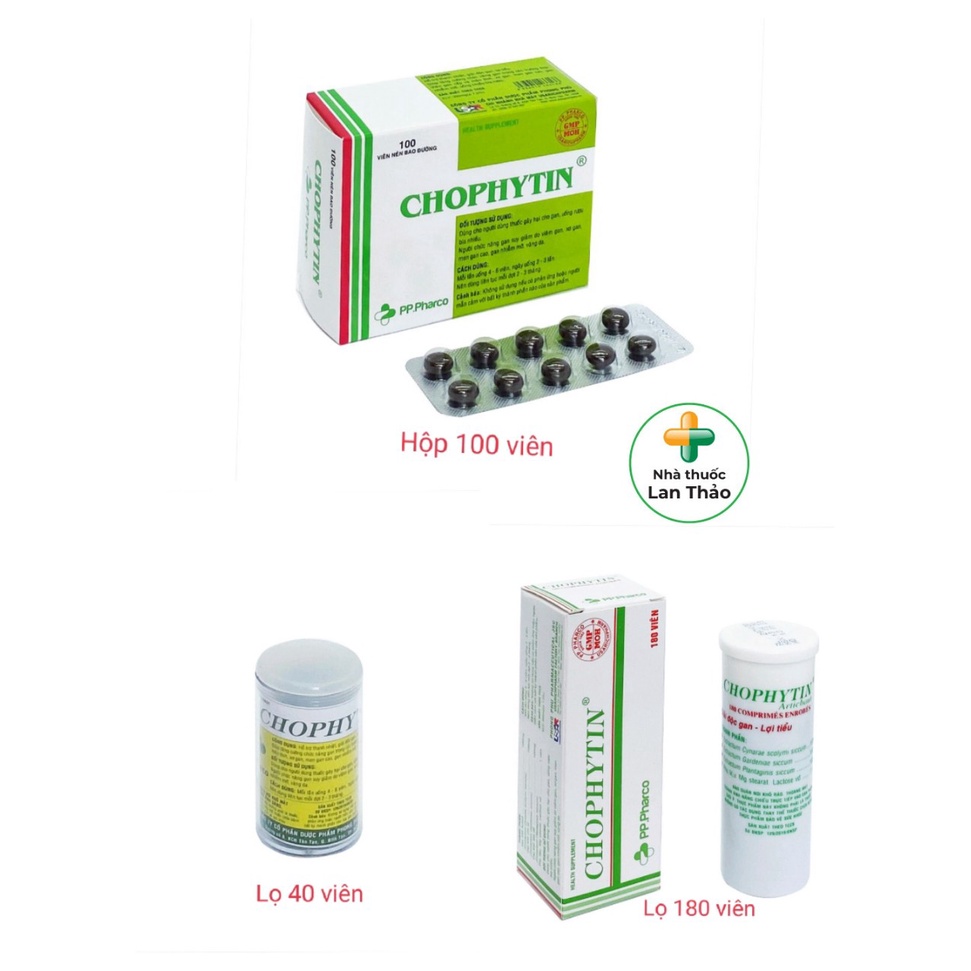 VIÊN UỐNG HỖ TRỢ GIẢI ĐỘC GAN CHOPHYTIN