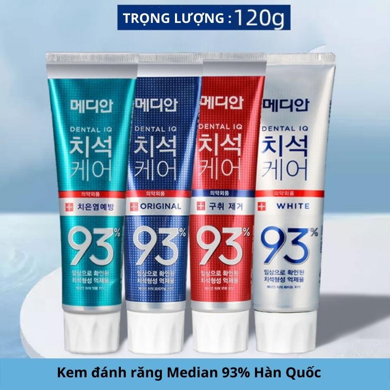Kem Đánh Răng MEDIAN DENTAL IQ 93% Hàn Quốc 120g Chống Viêm Nướu, Giúp Làm Trắng Răng Phòng Tránh Bệnh Về Răng Miệng.