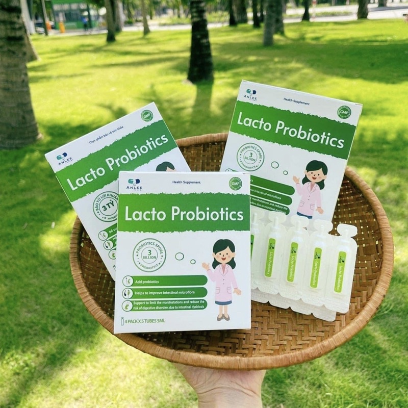 Men Vi Sinh Bào Tử Lợi Khuẩn Lacto Probiotics Giúp cải thiện táo bón, giảm nôn trớ ọc sữa, ăn ngon, ngủ tốt..