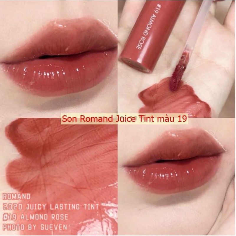 [SON KEM MỚI] Son Tint Lì Romand Juicy Lasting Tint