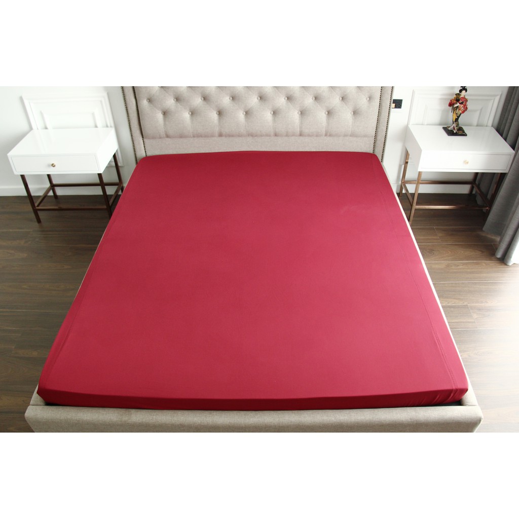 Ga drap giường Goûttobed 1m6 1m8 (nệm dày dưới 23cm) vải Premium Cotton (nhiều màu)
