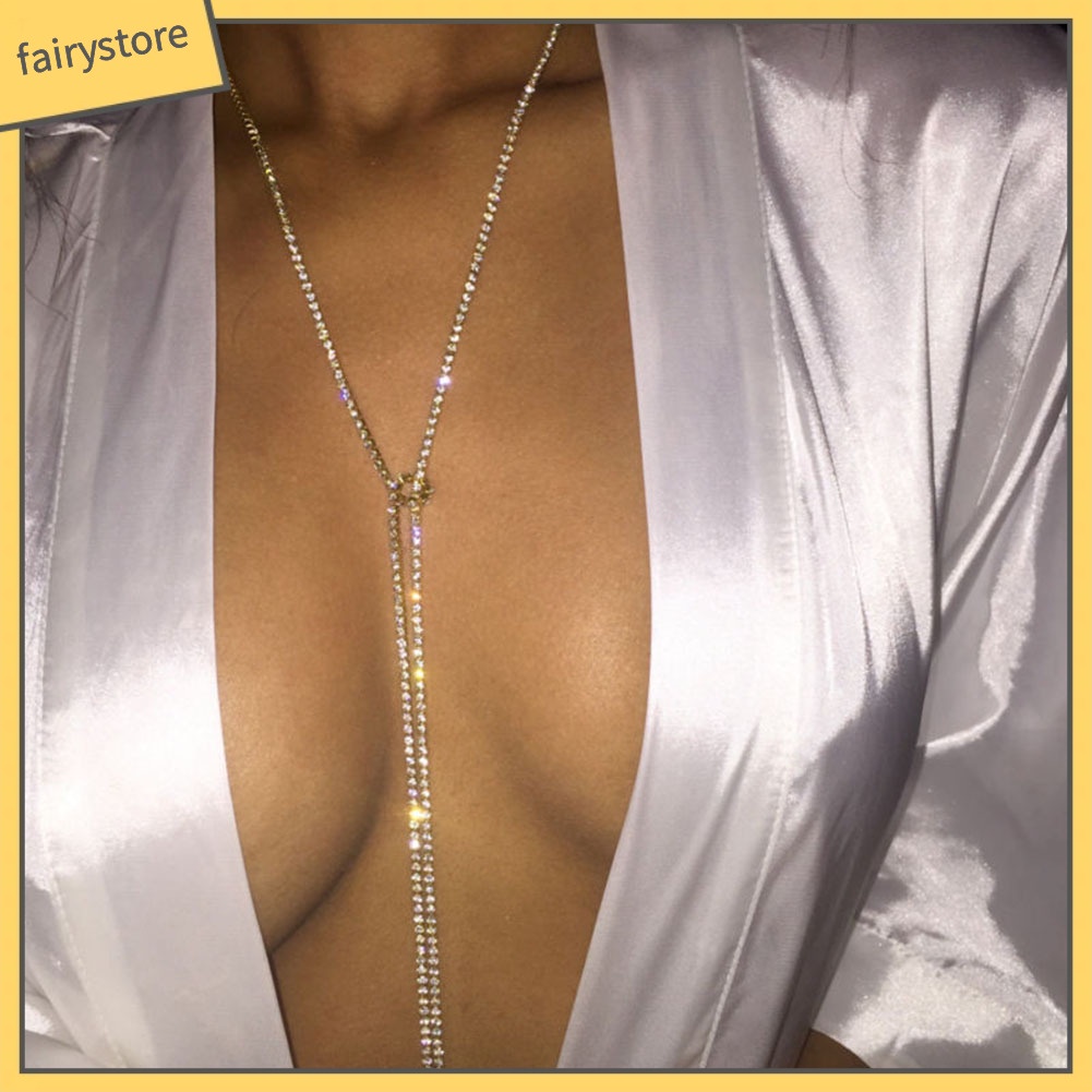 Vòng cổ choker dài cho nữ có đính đá lấp lánh thời trang