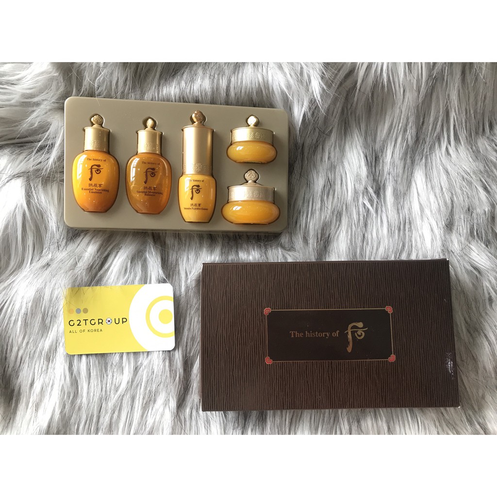 Bộ dưỡng chống lão hóa cao cấp Whoo Gongjinghyang Special Gift set 5 sản phẩm