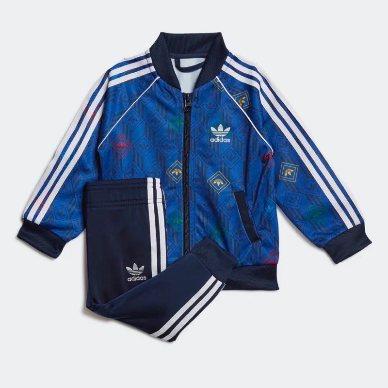 Bộ khoác nỉ xanh dương có hoạ tiết Adidas cao cấp 13-35kg