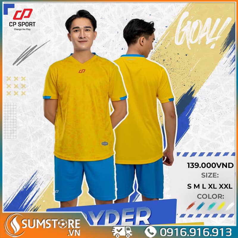 Áo Đá Bóng Không Logo Ryder – Vàng 2022 - Áo Bóng Đá Mới Nhất