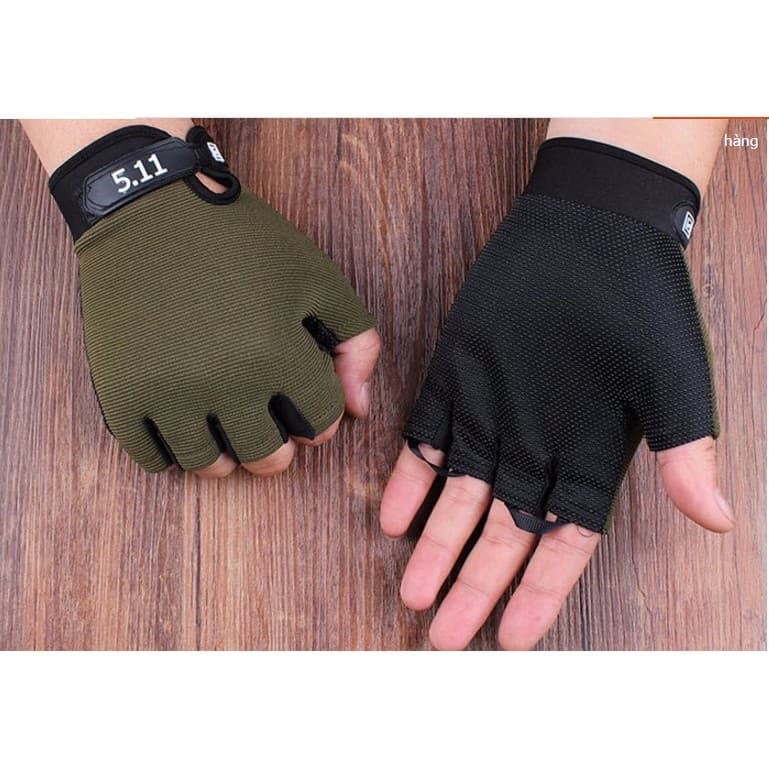 Găng Tay Nửa Ngón 5.11 Dành Cho Phượt Thủ - Free Size