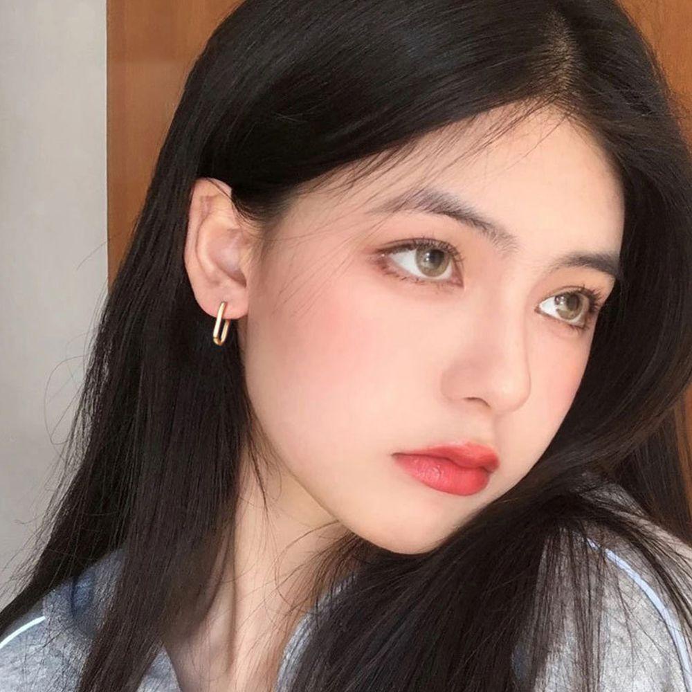 Bông Tai VANES1 Hình Vuông Bằng Đồng Đơn Giản Thời Trang Cho Nam Và Nữ