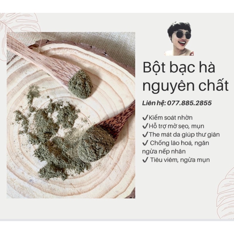 BỘT BẠC HÀ NGUYÊN CHẤT- DƯỠNG DA THUẦN CHAY