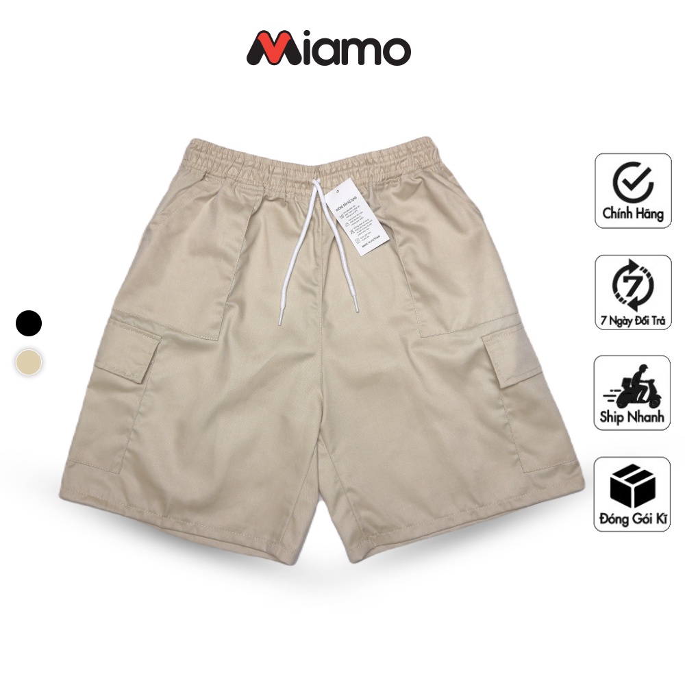 [Freeship] Quần short kaki mềm túi hộp Unisex nam nữ thời trang Miamo TP101